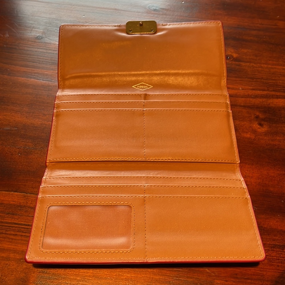 Fossil Wallet / Clutch In Camel - image 6